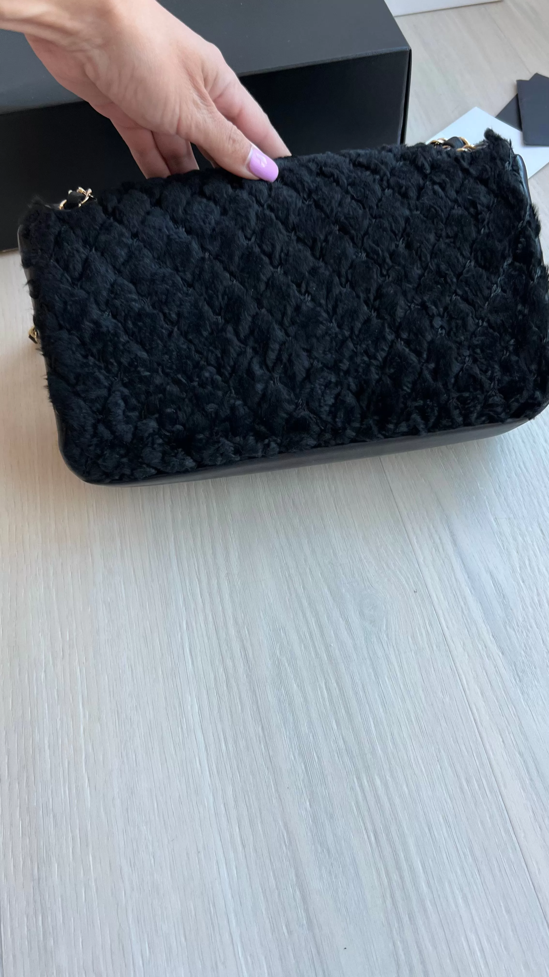 Chanel Rabbit Fur Flap Bag