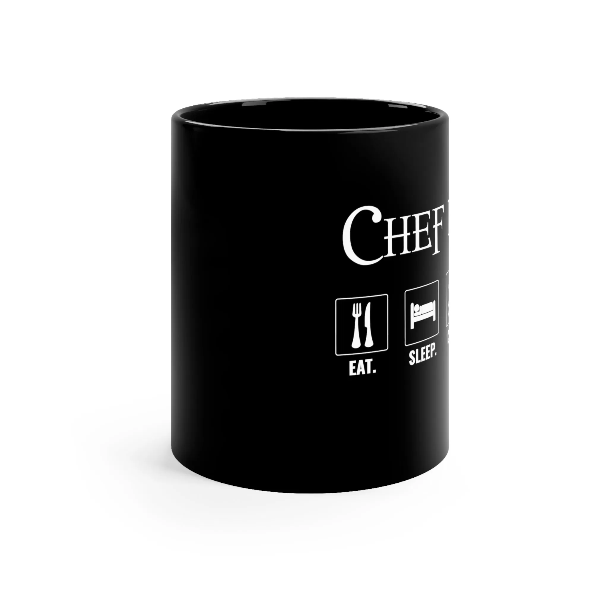 Chef Black Mug Design