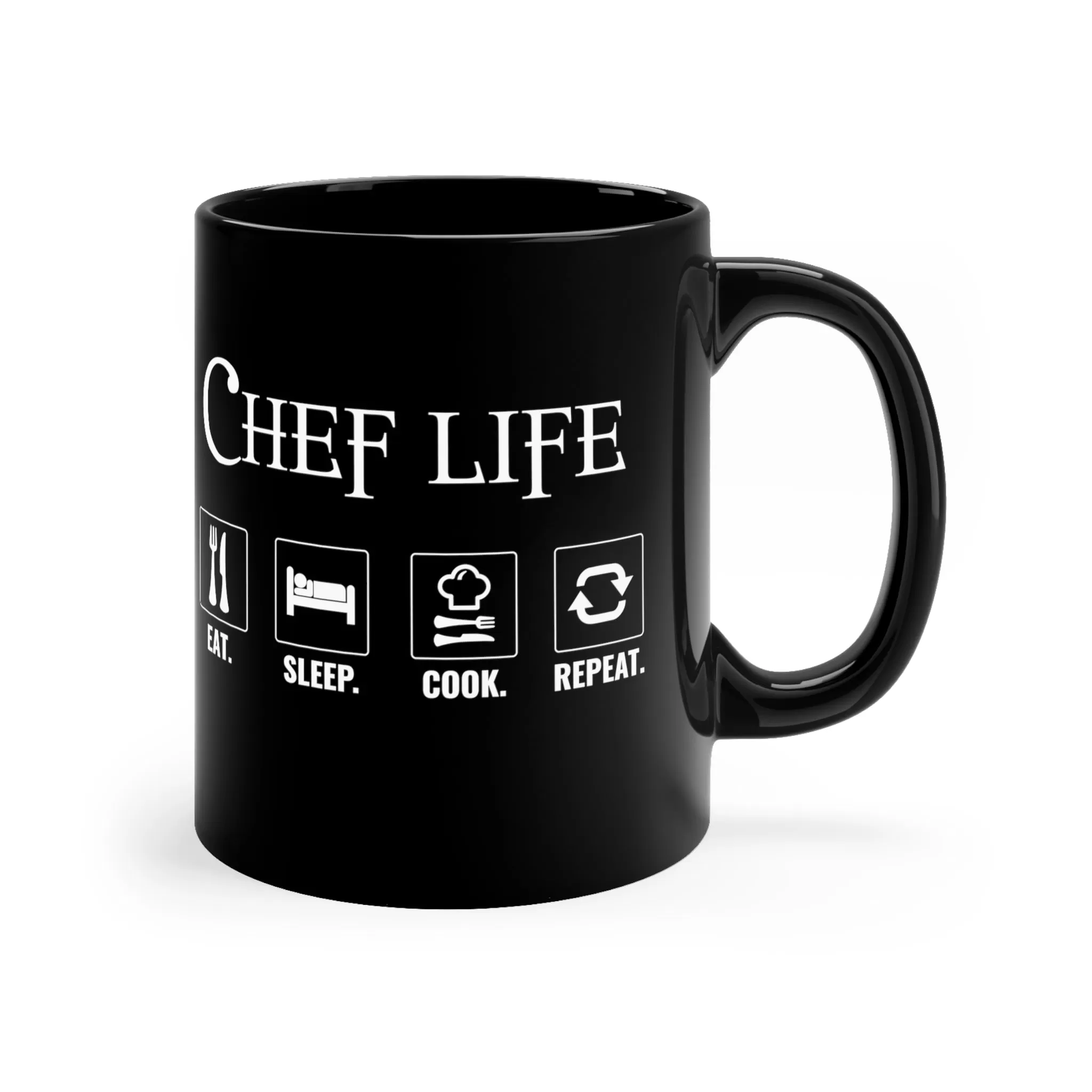 Chef Black Mug Design