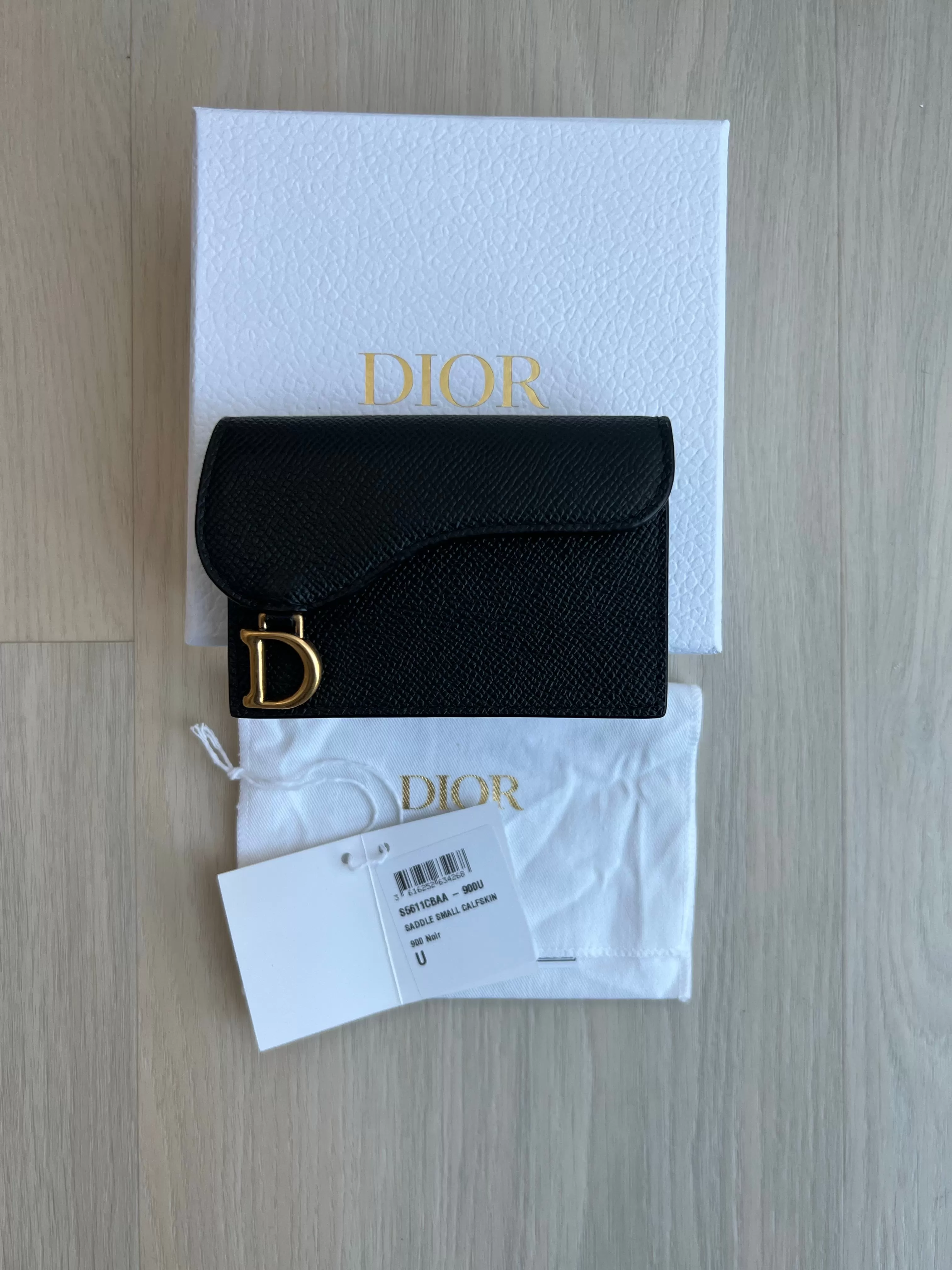 Christian Dior Saddle Flap Card Holder