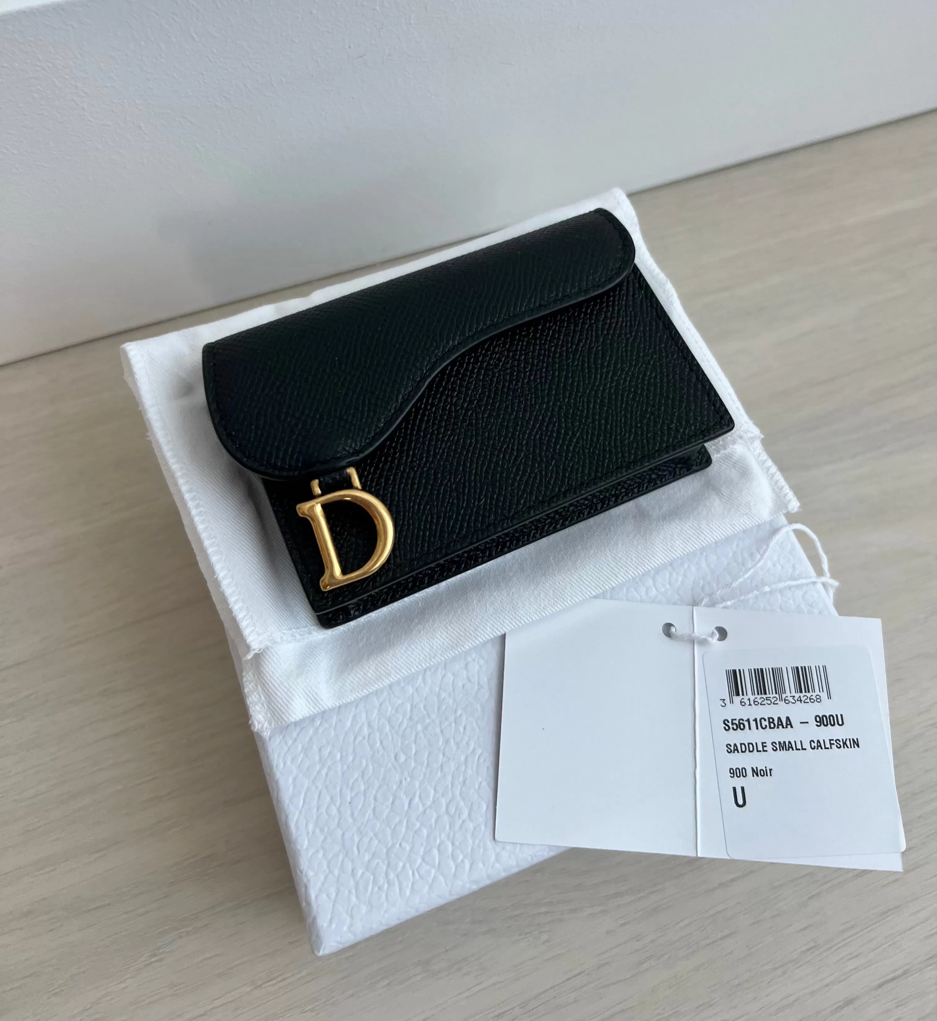 Christian Dior Saddle Flap Card Holder