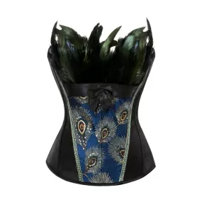 Corset Drag Peacock (Black)