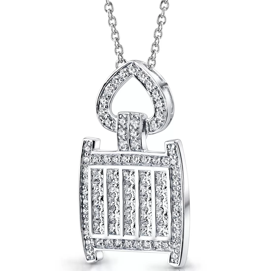 Cubic Zirconia Pendant Sterling Silver