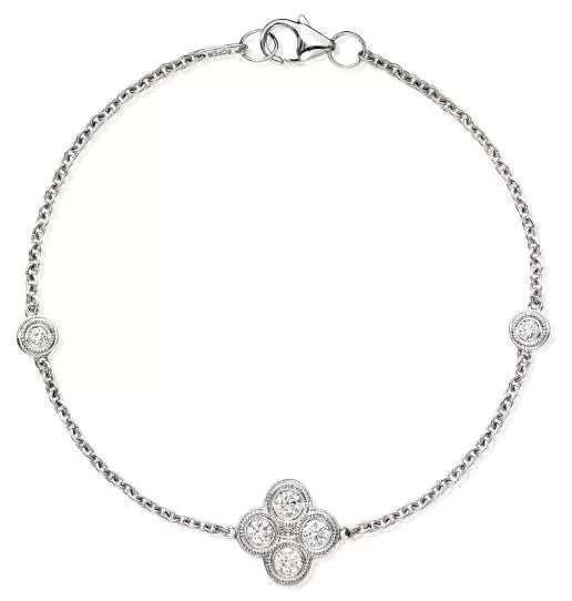 Diamond Clover Bracelet