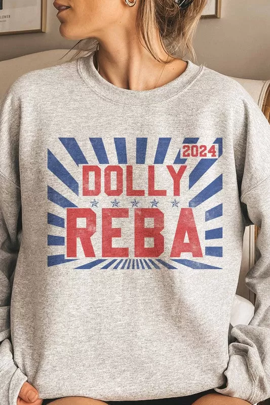 DOLLY REBA 2024 GRAPHIC SWEATSHIRT PLUS SIZE