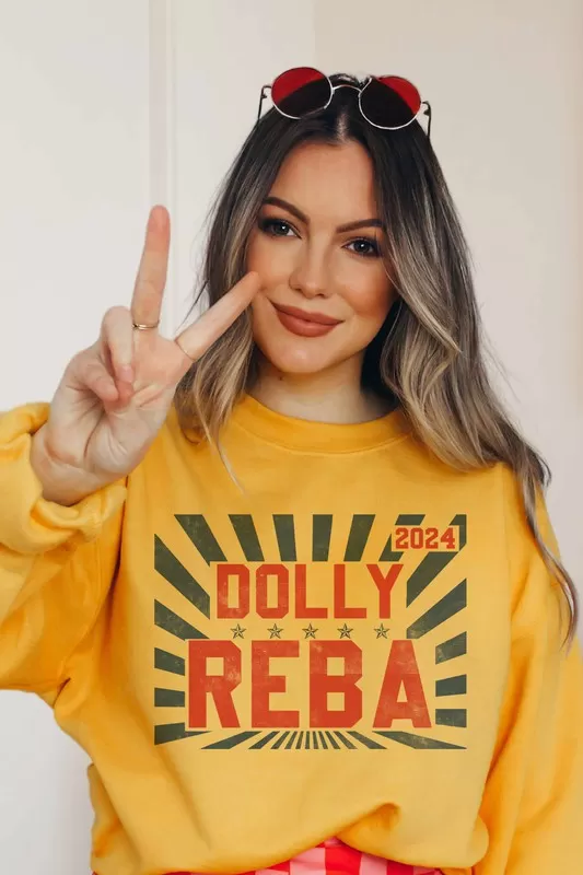 DOLLY REBA 2024 GRAPHIC SWEATSHIRT PLUS SIZE