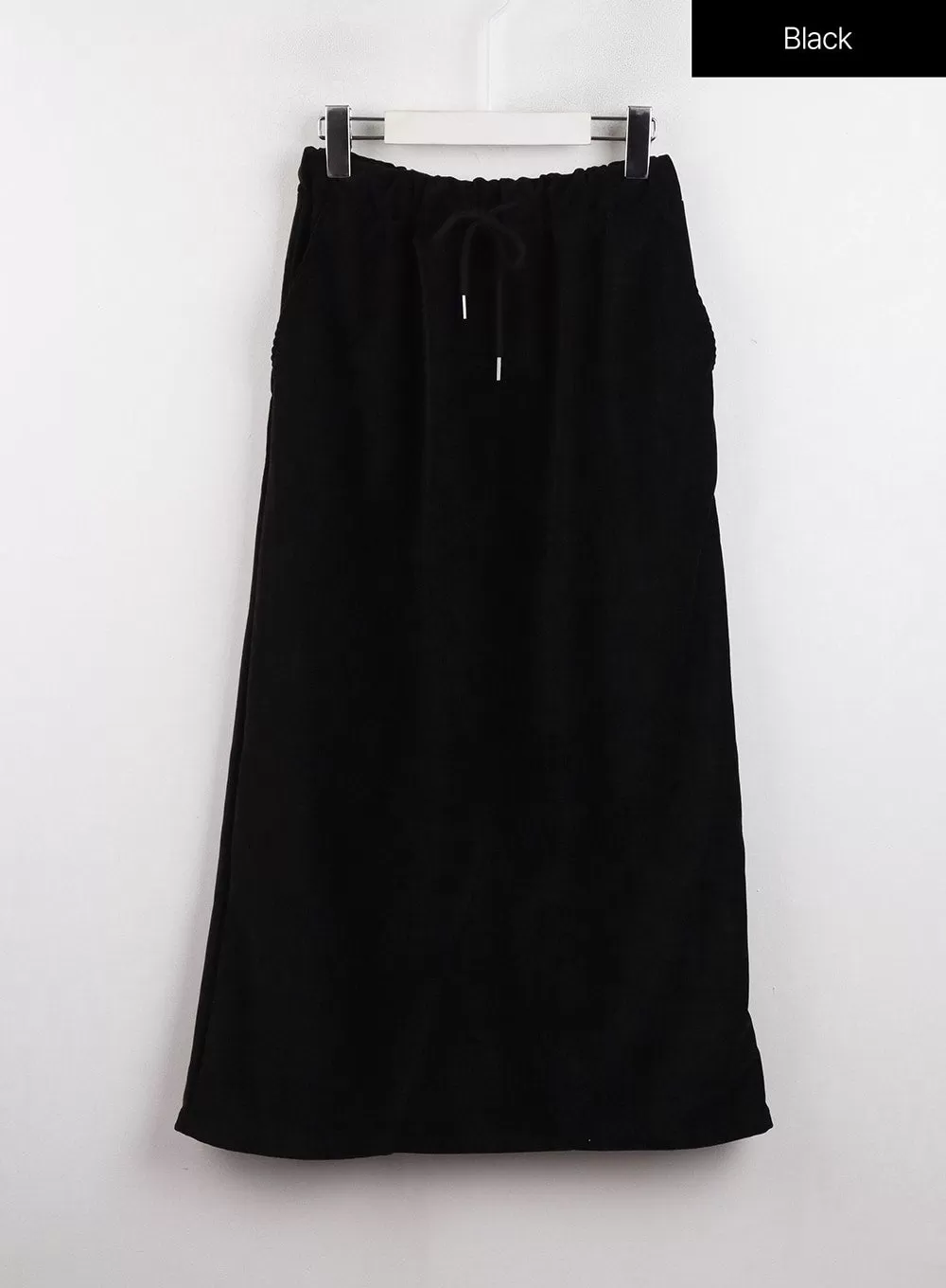 Drawstring Waist Maxi Skirt CJ417