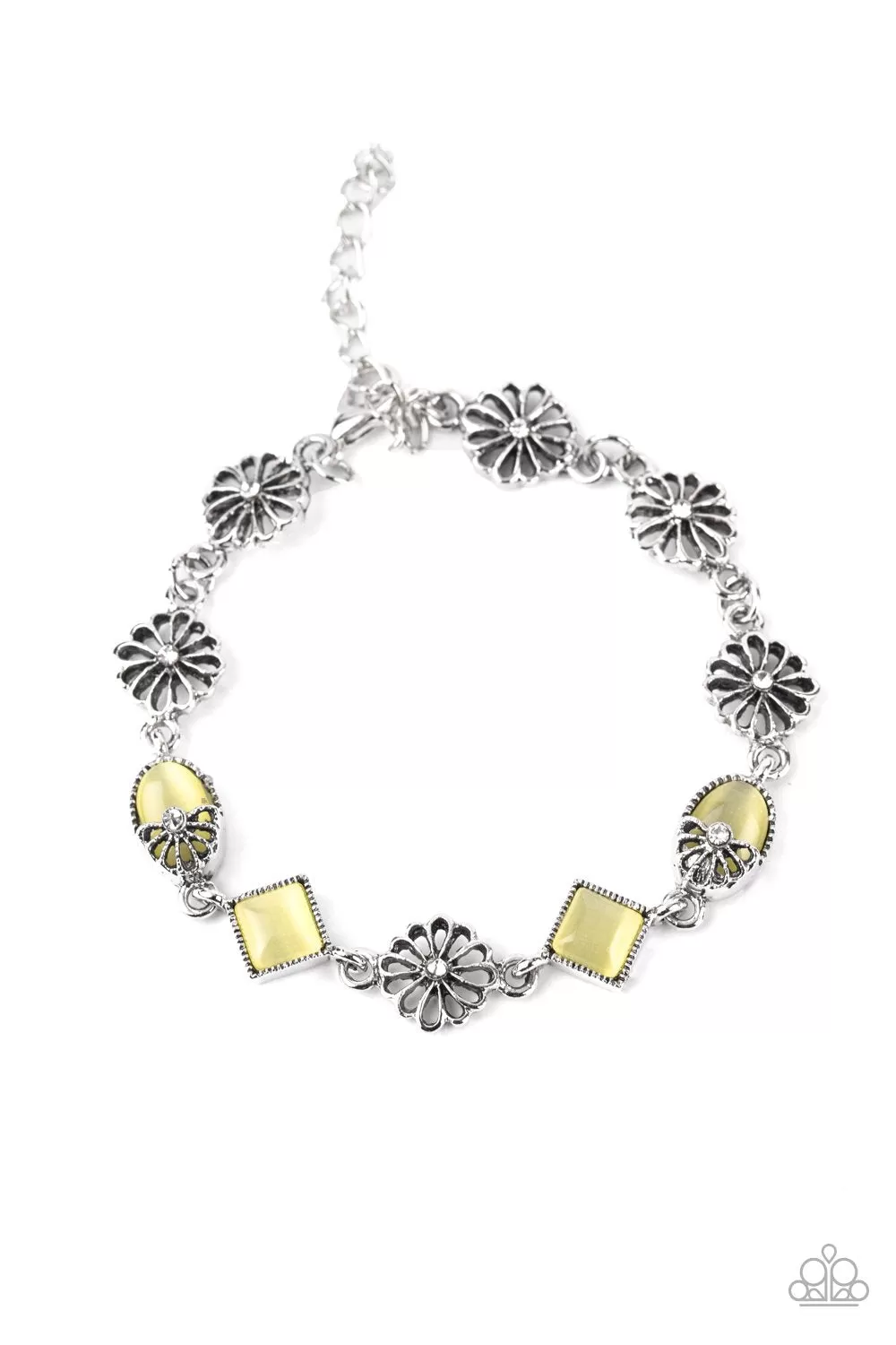 Eden Etiquette Yellow Cat's Eye Bracelet - Paparazzi Accessories