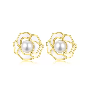 Elegant Freshwater Pearl Earrings WE00373 | GARDENS