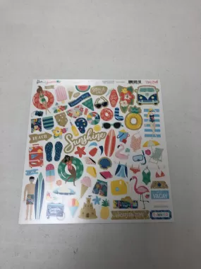 Element Stickers - Dive into Summer - 12 x 12 Paper