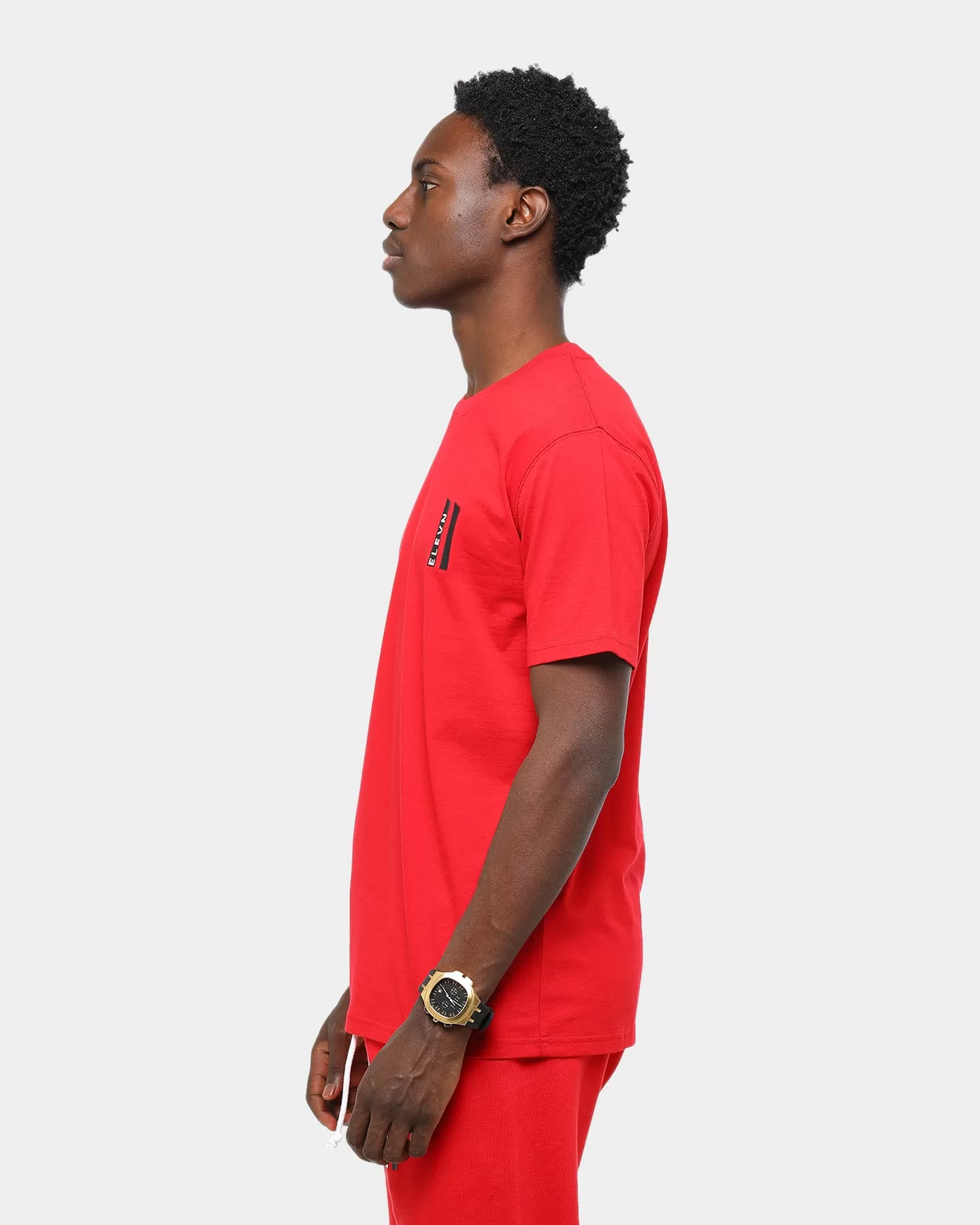 Elevn Clothing Co. Pillar Short Sleeve T-Shirt Red