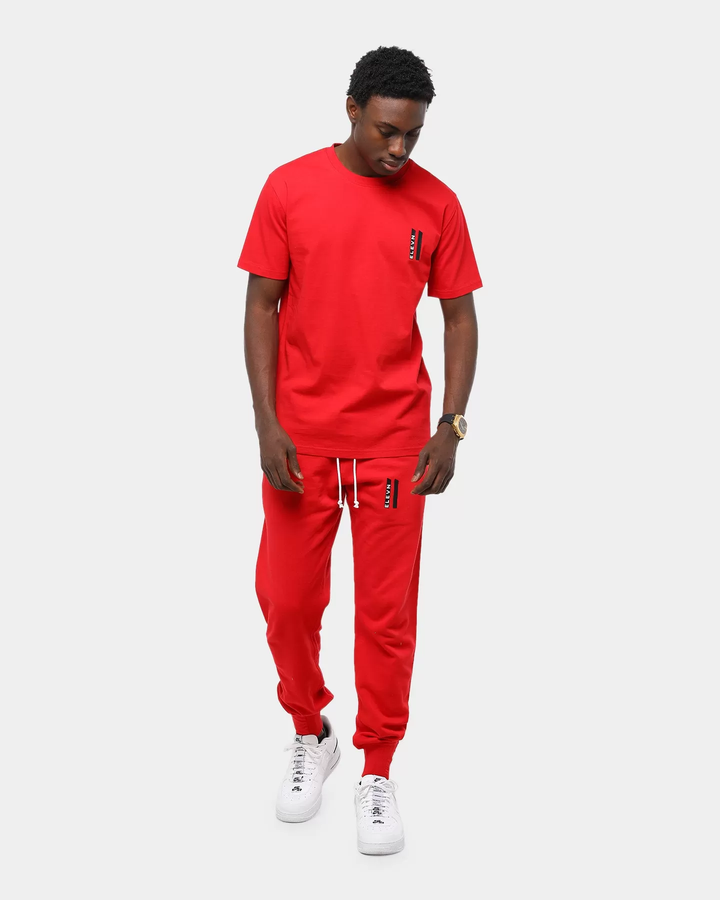 Elevn Clothing Co. Pillar Short Sleeve T-Shirt Red