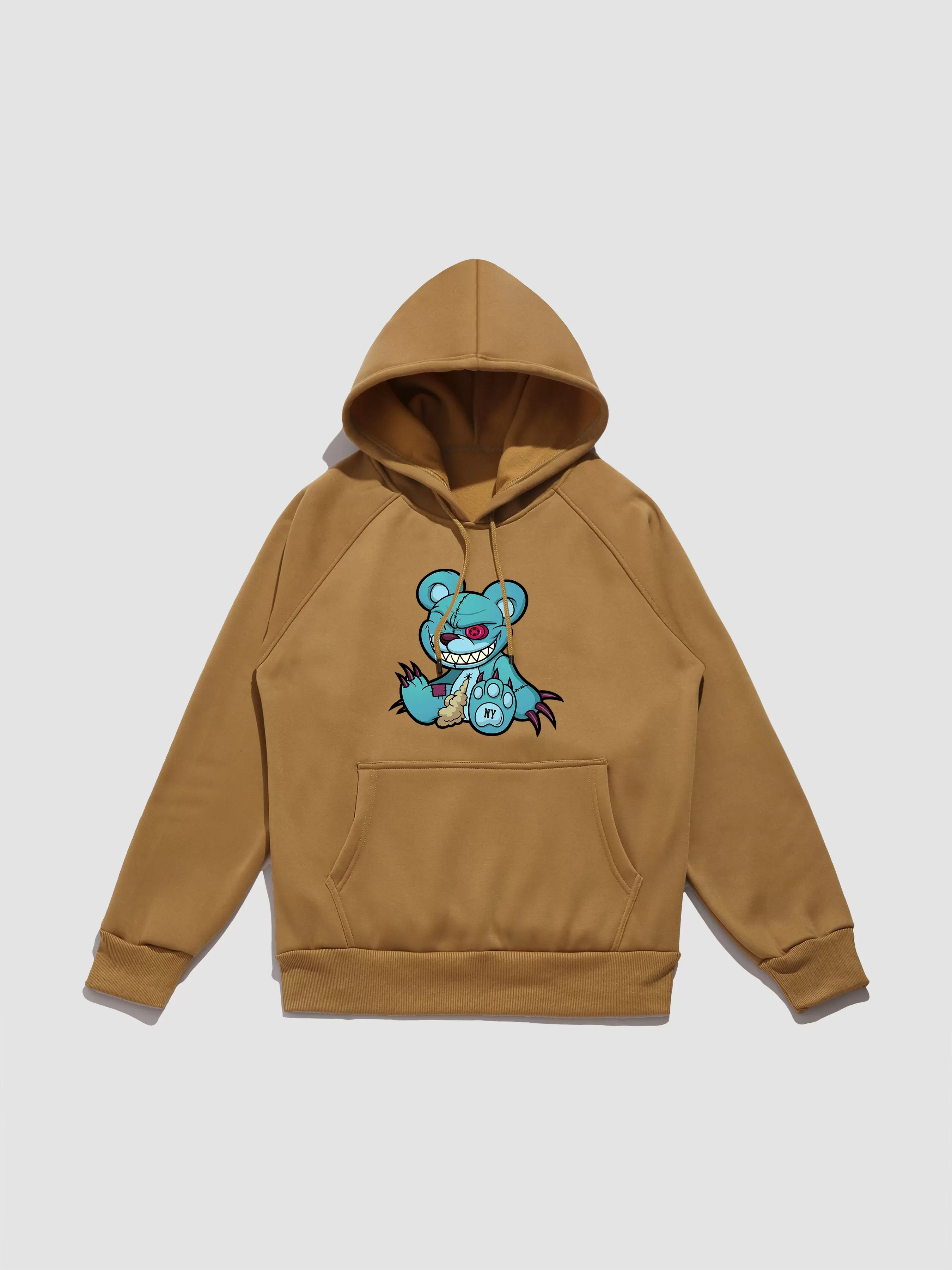 Evil Bear Print Hoodie