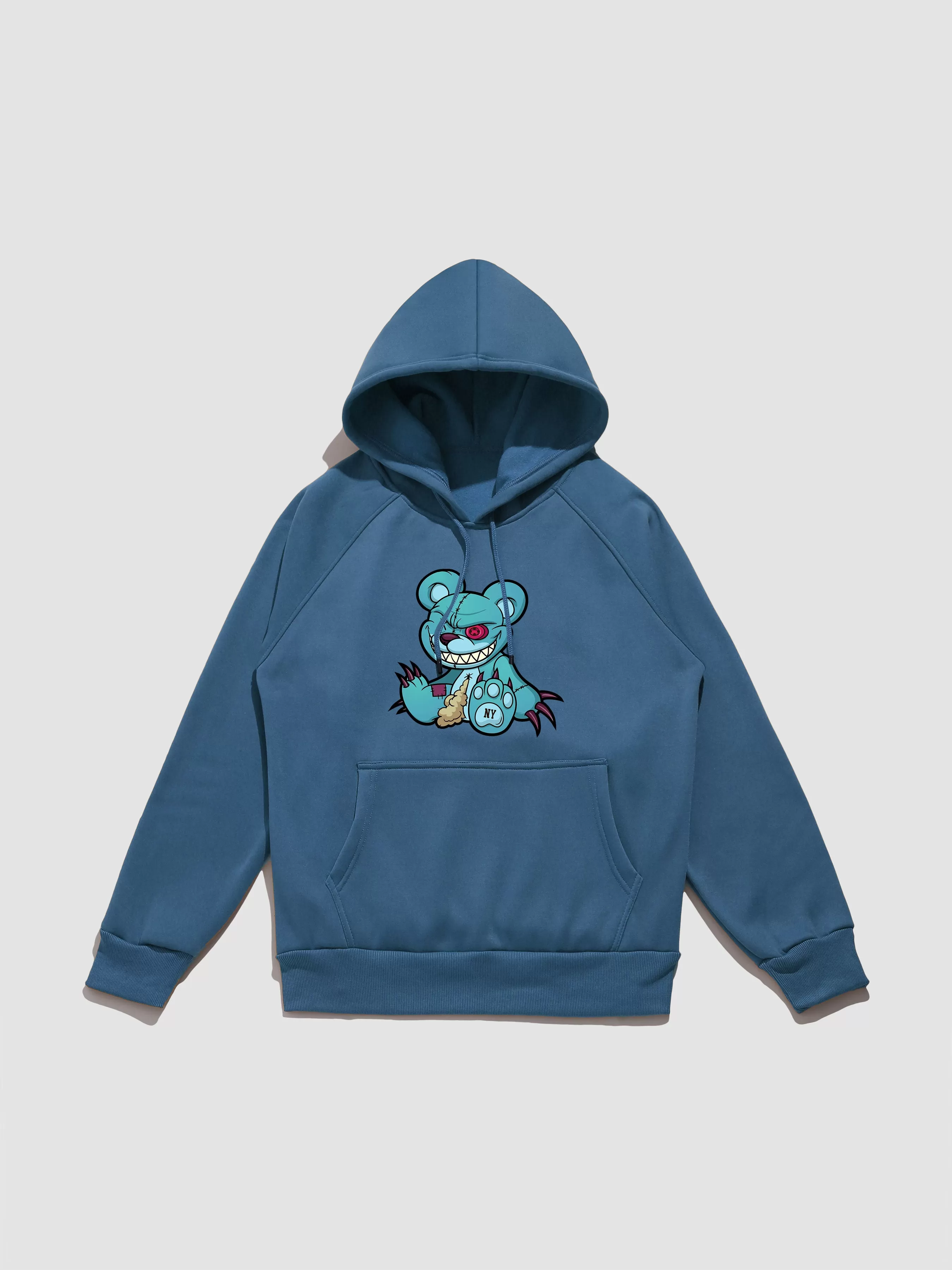 Evil Bear Print Hoodie