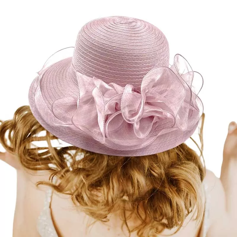 Flower Organza Dressy Hat