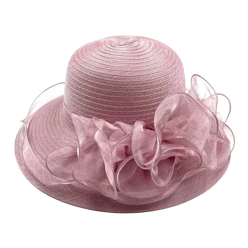 Flower Organza Dressy Hat