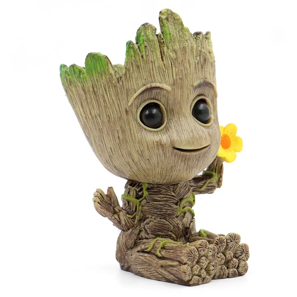 Flower Pot Planter Cartoon Figures Toy Tree Man Desktop Decorations Gift Crafts