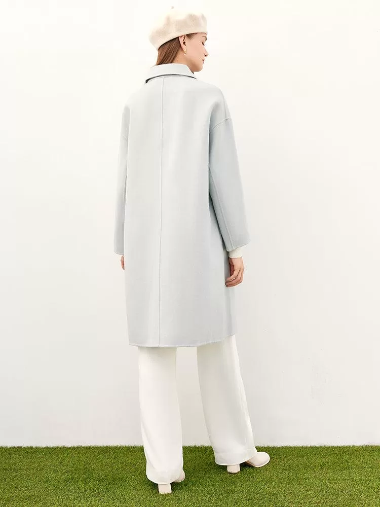 Foggy Grey Double Face Wool Coat