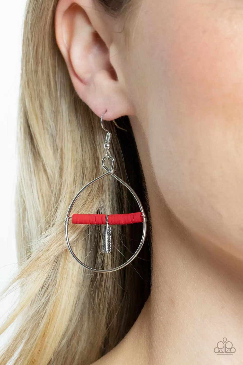 Free Bird Freedom - Red Paparazzi Earrings