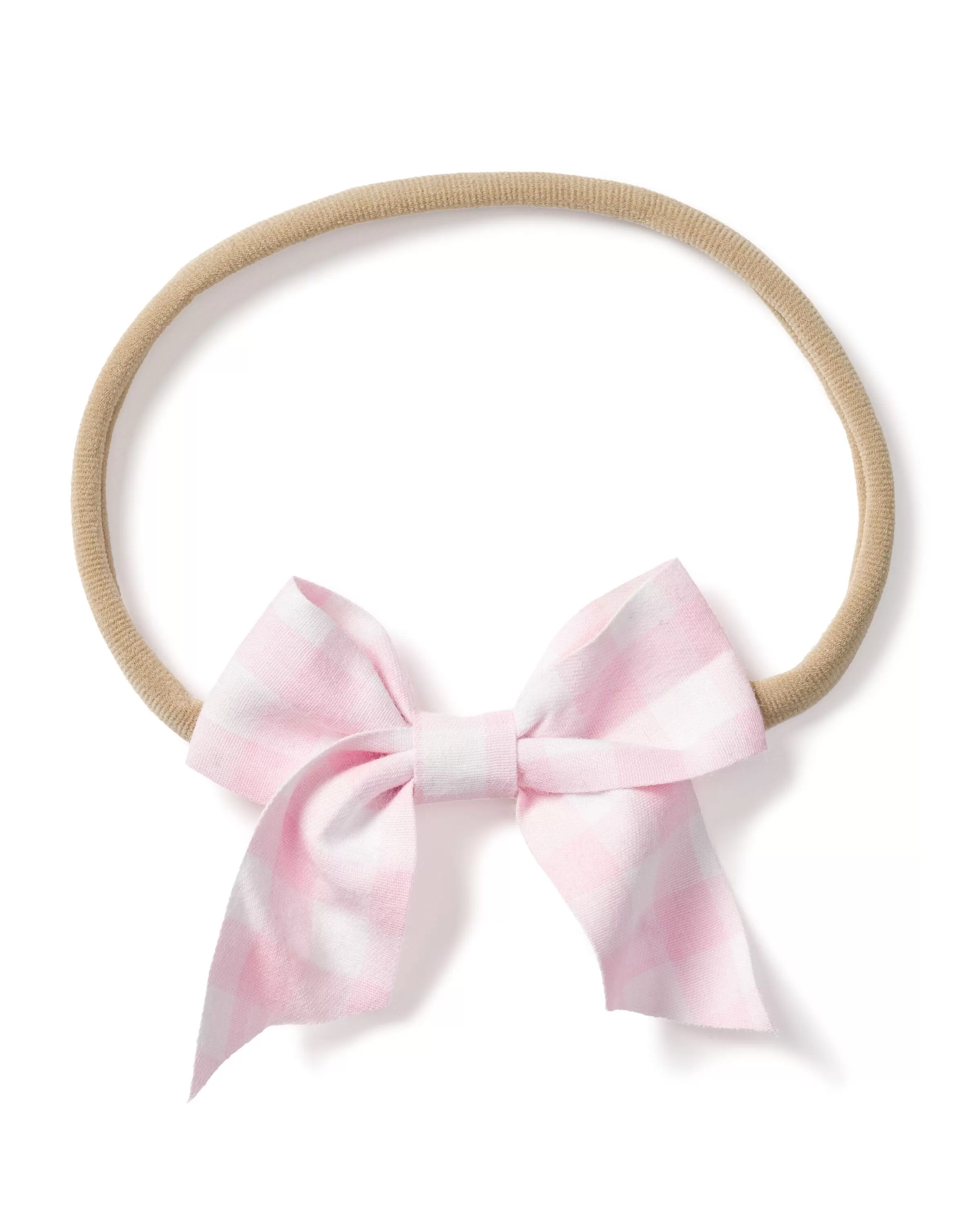 Girl's Twill Hair Bows | Pink Gingham