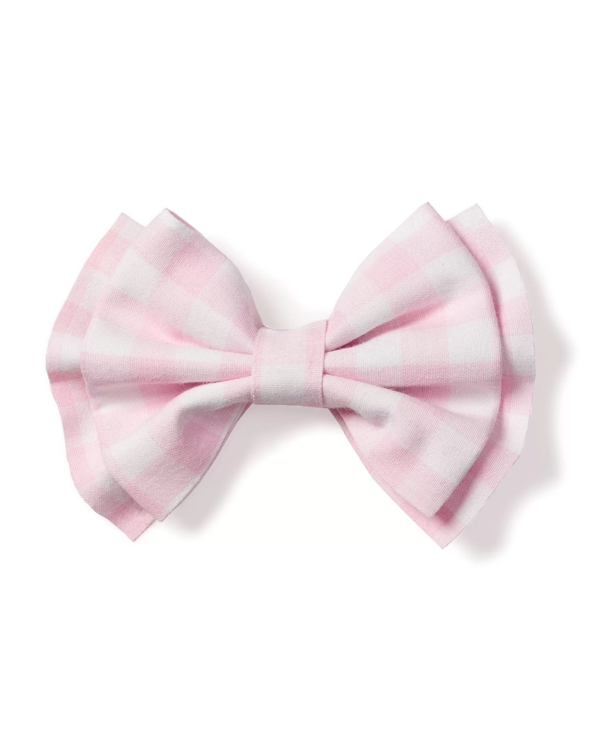 Girl's Twill Hair Bows | Pink Gingham