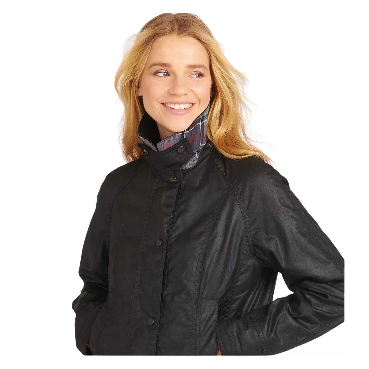 Giubbino Donna Barbour Beadnell Wax Nero