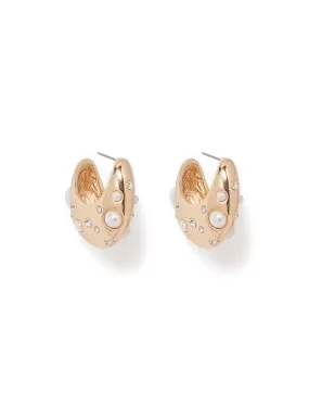 Glen Gold Plated Twist Hoop Earrings