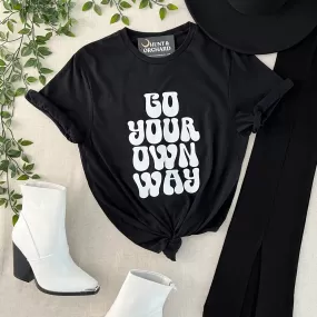 Go Your Own Way Tee - Black