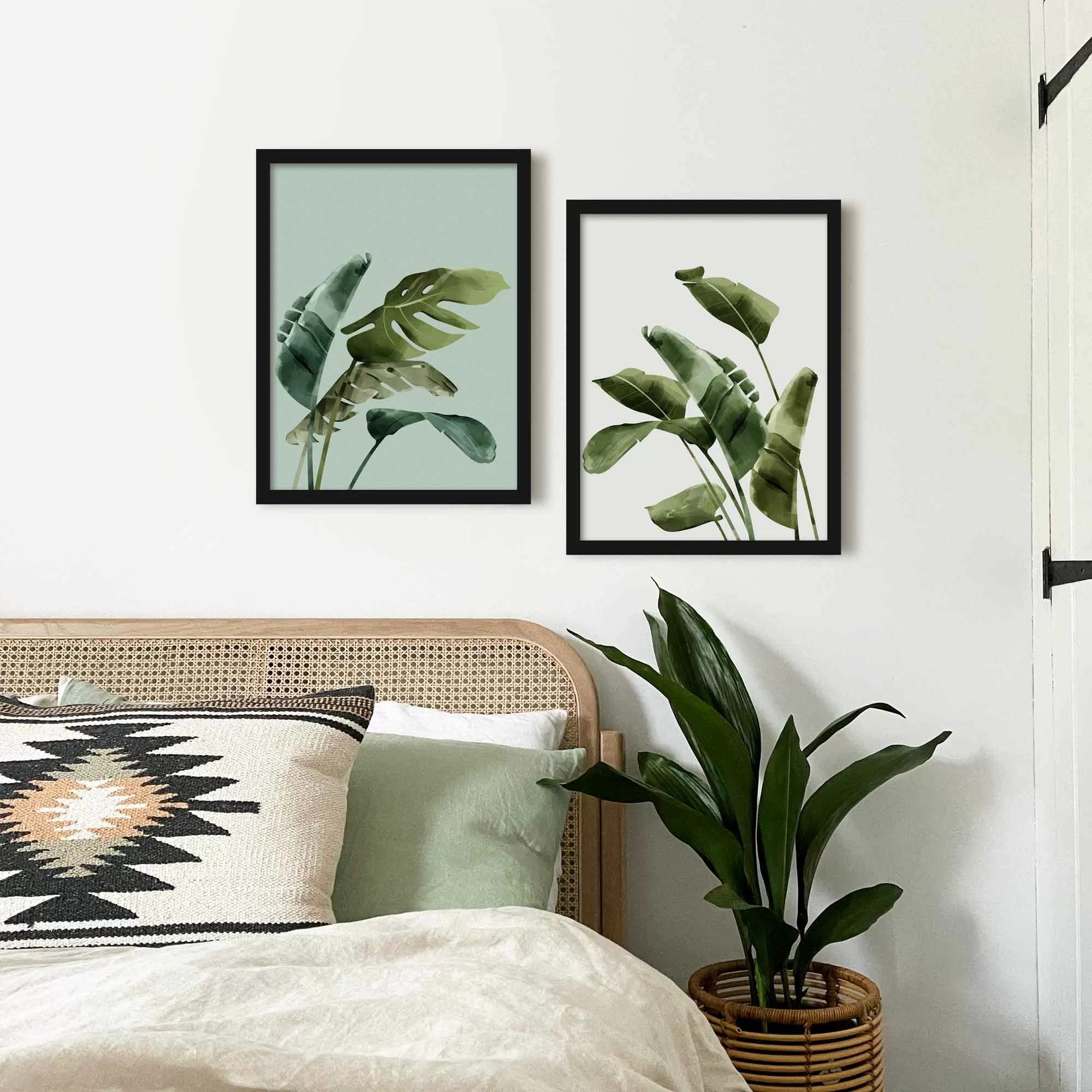 Green Botanicals Wall Art Set