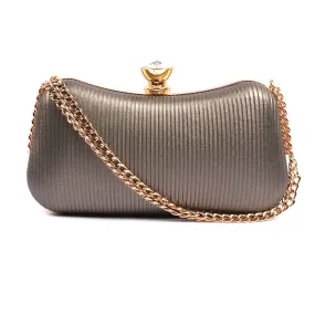 Grey Fancy Clutch C20853