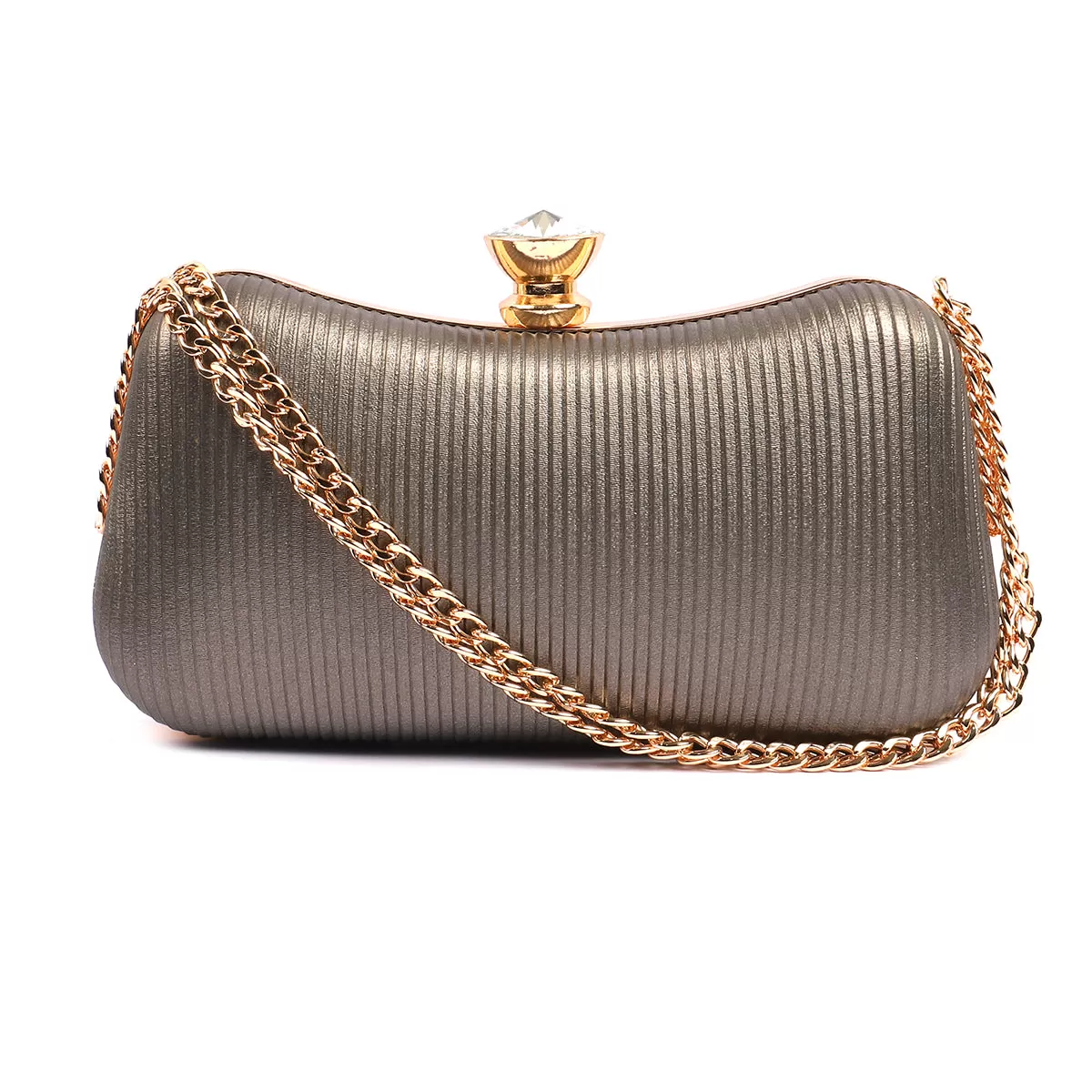 Grey Fancy Clutch C20853