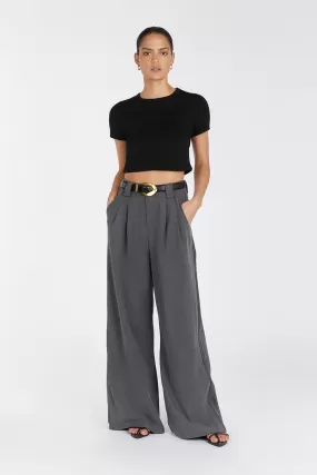 HARLEY CHARCOAL WOOL BLEND PANT