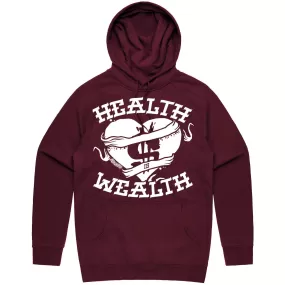 HEALTH - Maroon Sneaker Hoodie