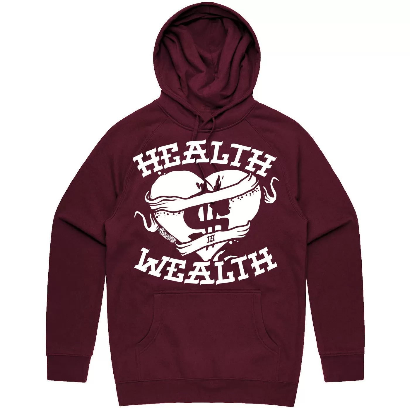 HEALTH - Maroon Sneaker Hoodie