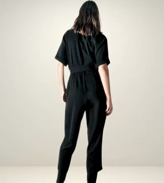 Isabella Zipped Tie Strap Jumpsuit