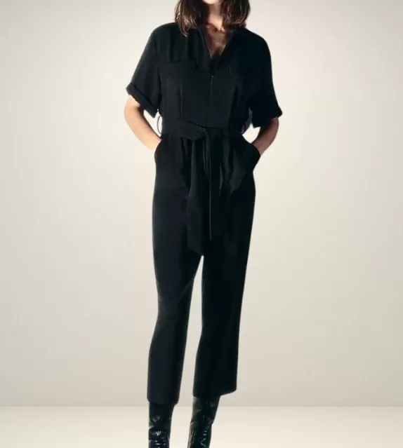 Isabella Zipped Tie Strap Jumpsuit