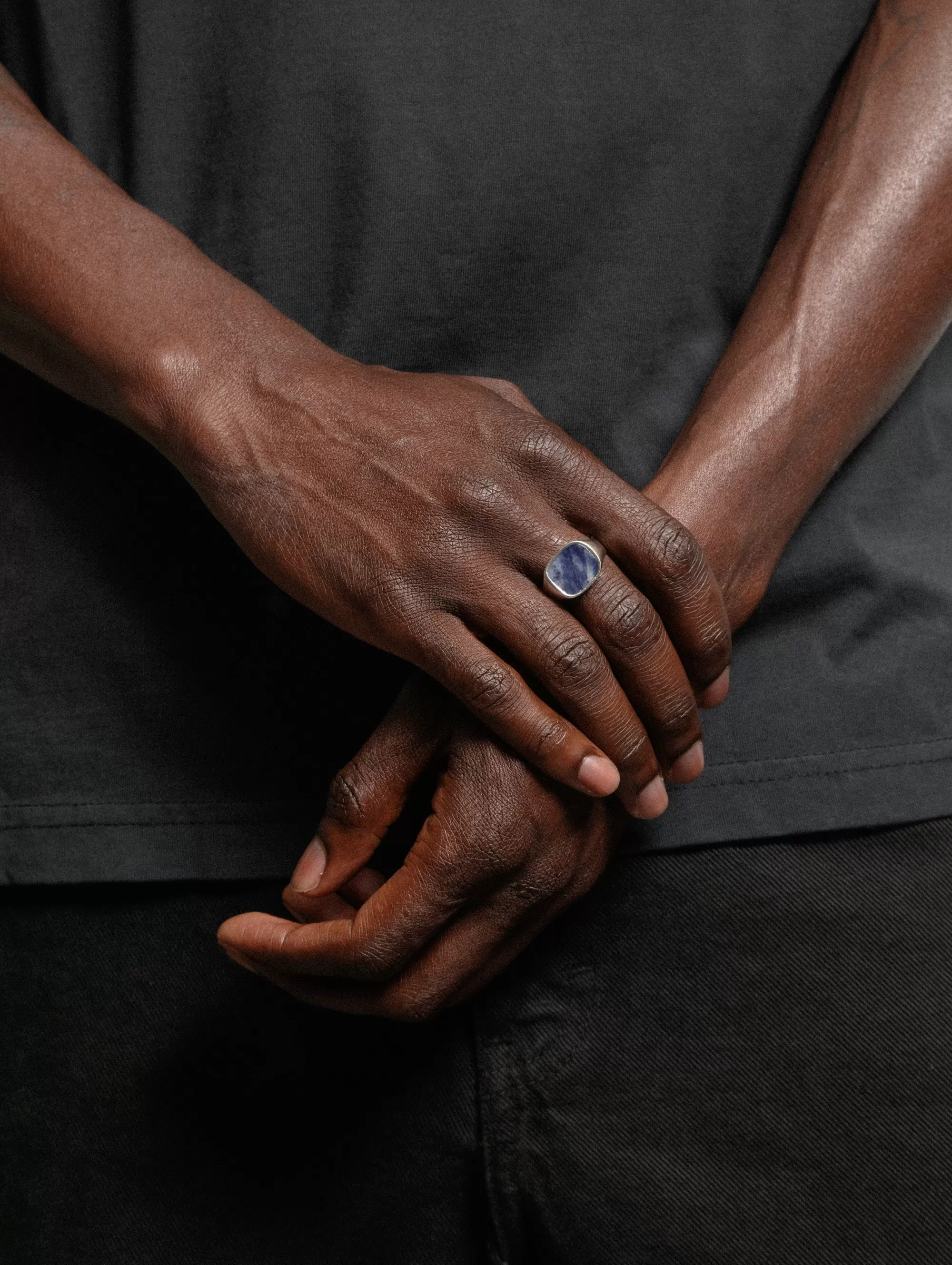 Jules Ring in Sodalite and Sterling Silver