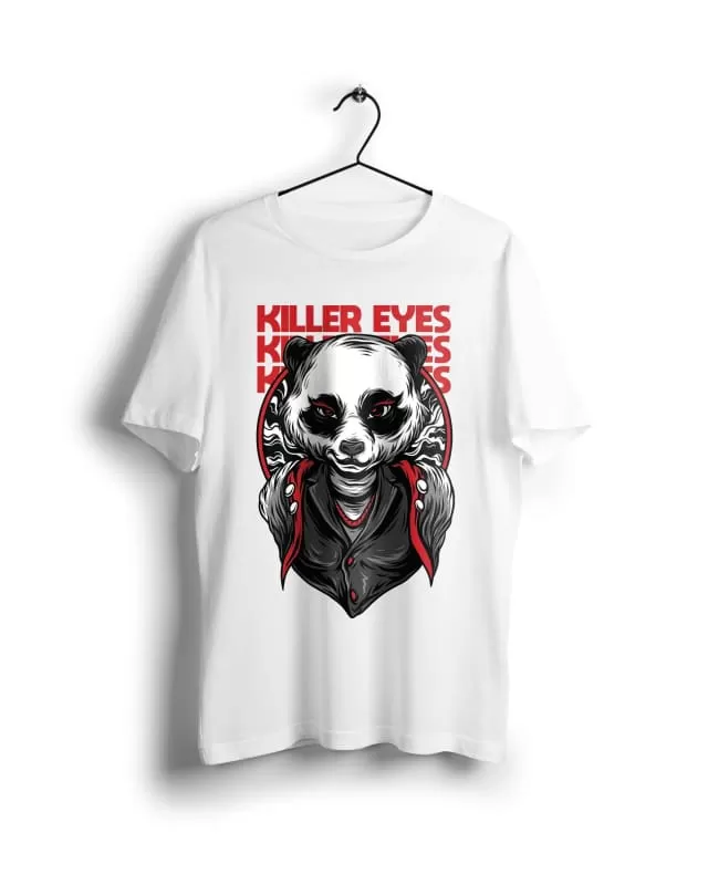 Killer Eyes - Digital Graphics Basic T-shirt White