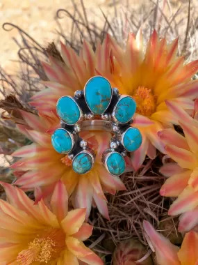 Kingman Turquoise Naja ring size 6 1/2