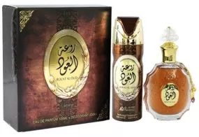 Lattafa Rouat Al Oud Giftset perfume for Men and Woman EDP 100 ml   Deo 200ml