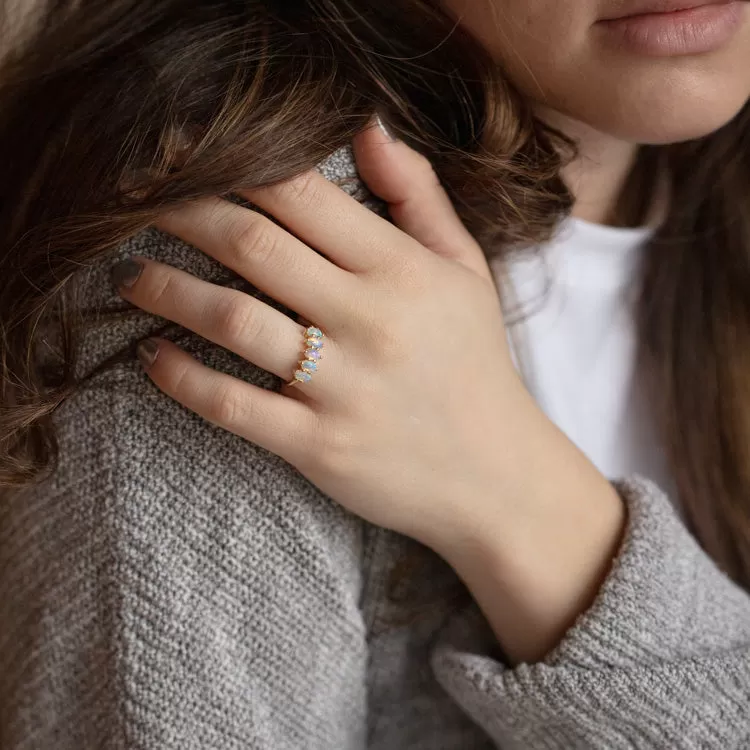 Les Cinq Opal Ring