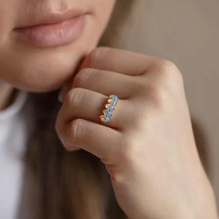 Les Cinq Opal Ring