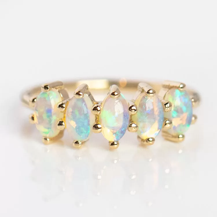 Les Cinq Opal Ring