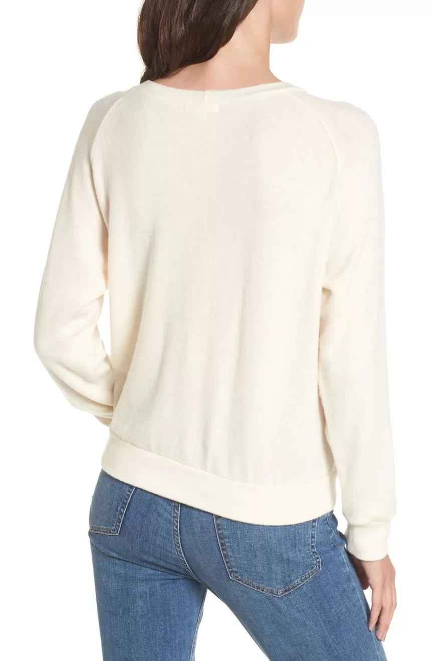 LNA Phased Brushed Cutout Sweater