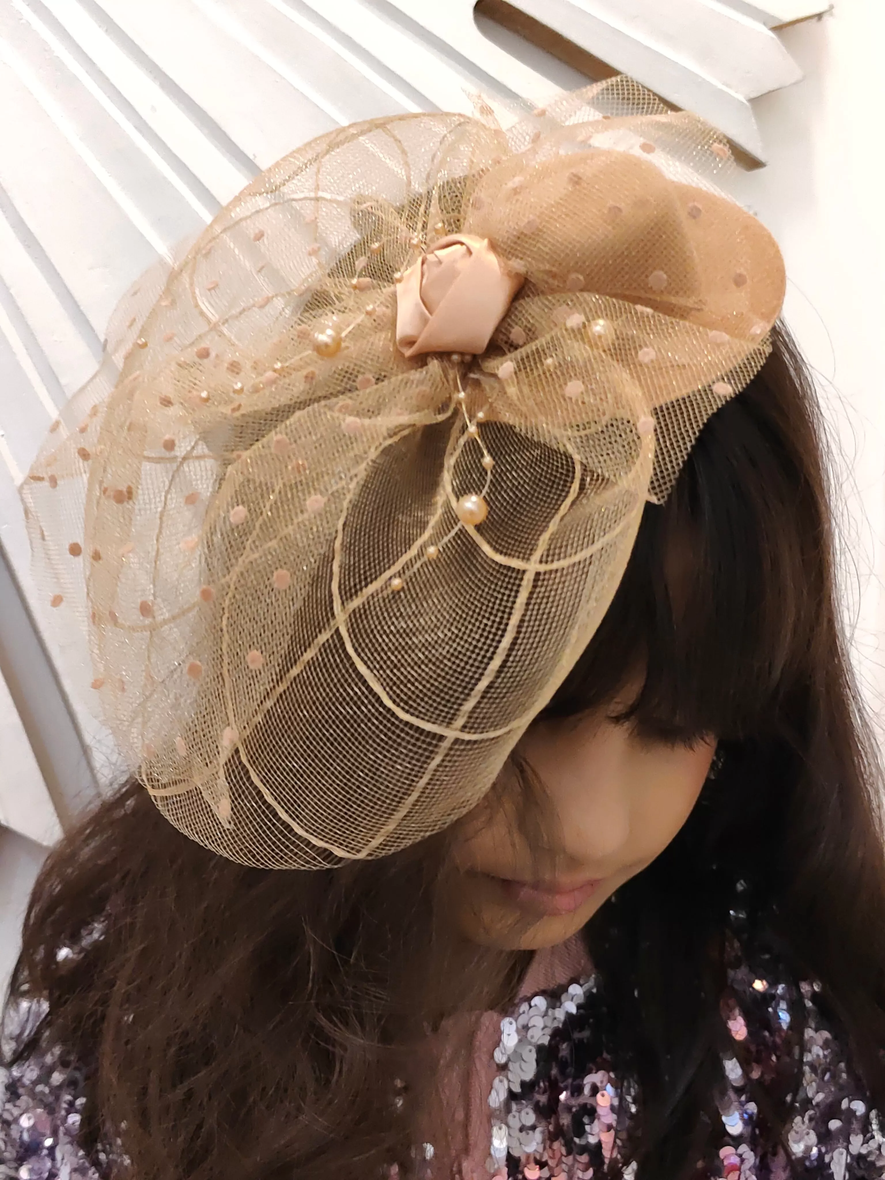 Luxe Golden Fascinator