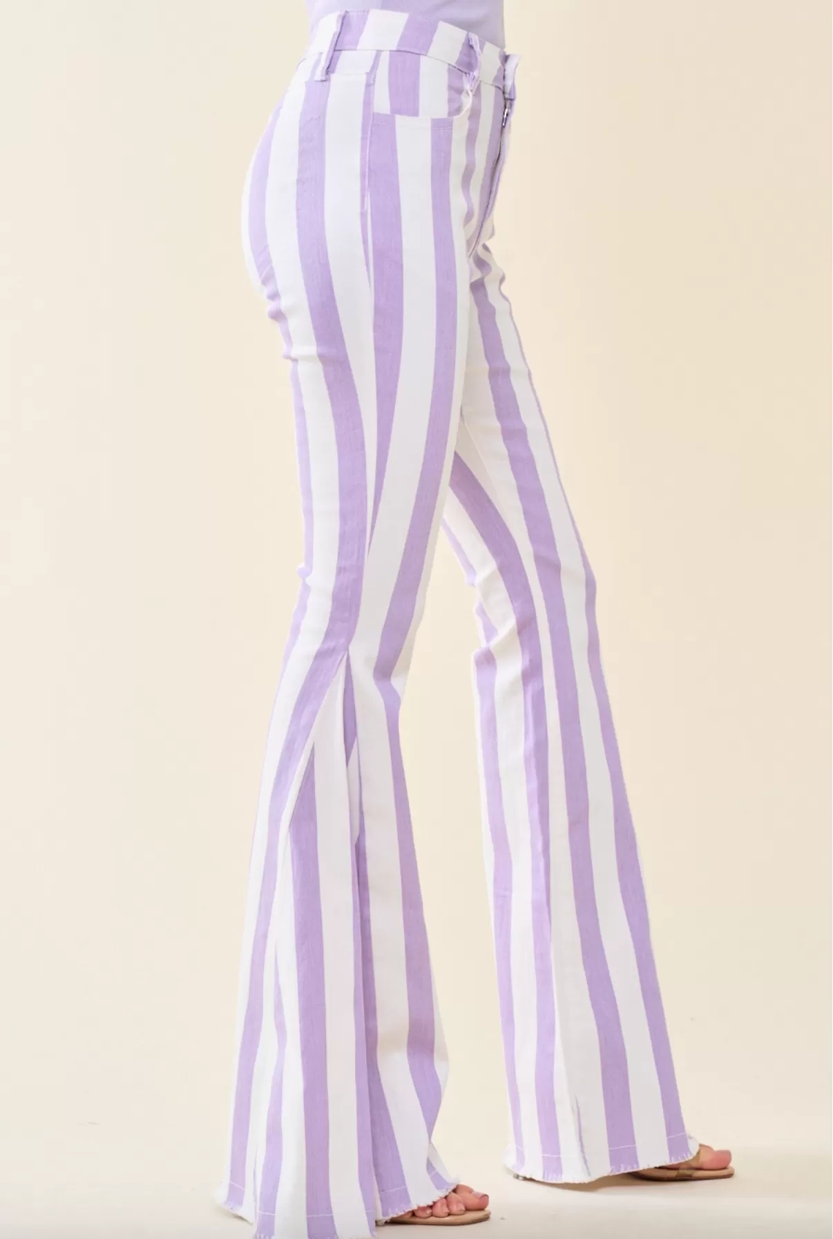 Maeve Striped Bell Bottoms