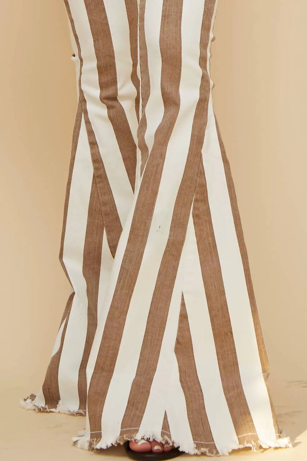 Maeve Striped Bell Bottoms