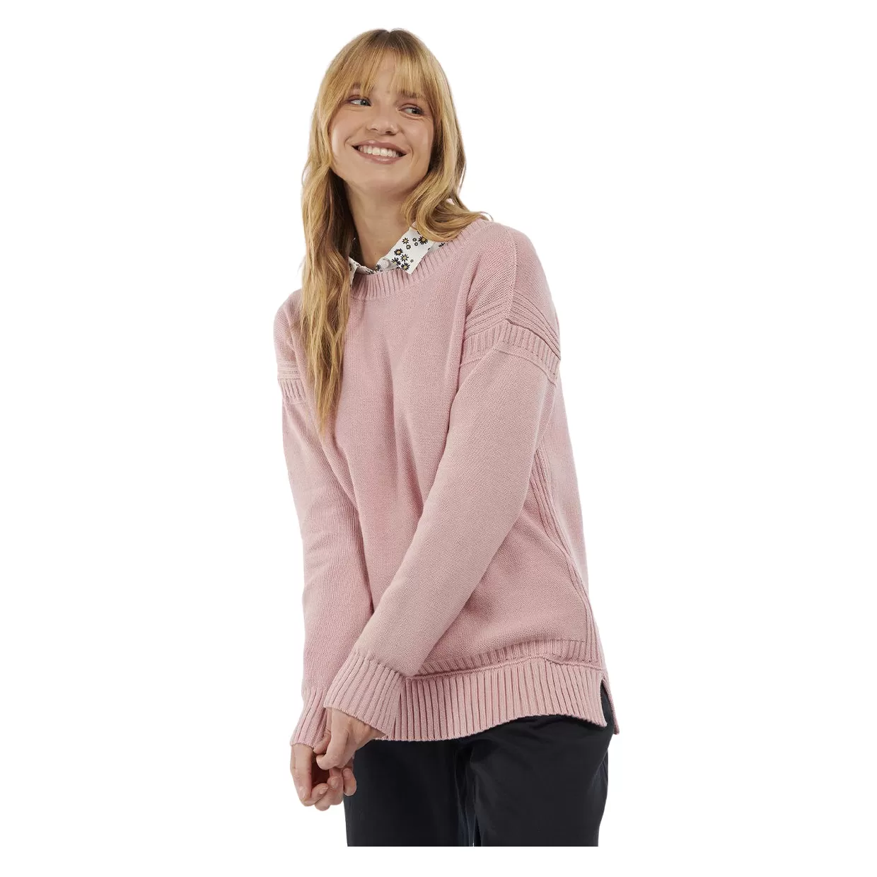 Maglione Donna Barbour Sailboat Rosa