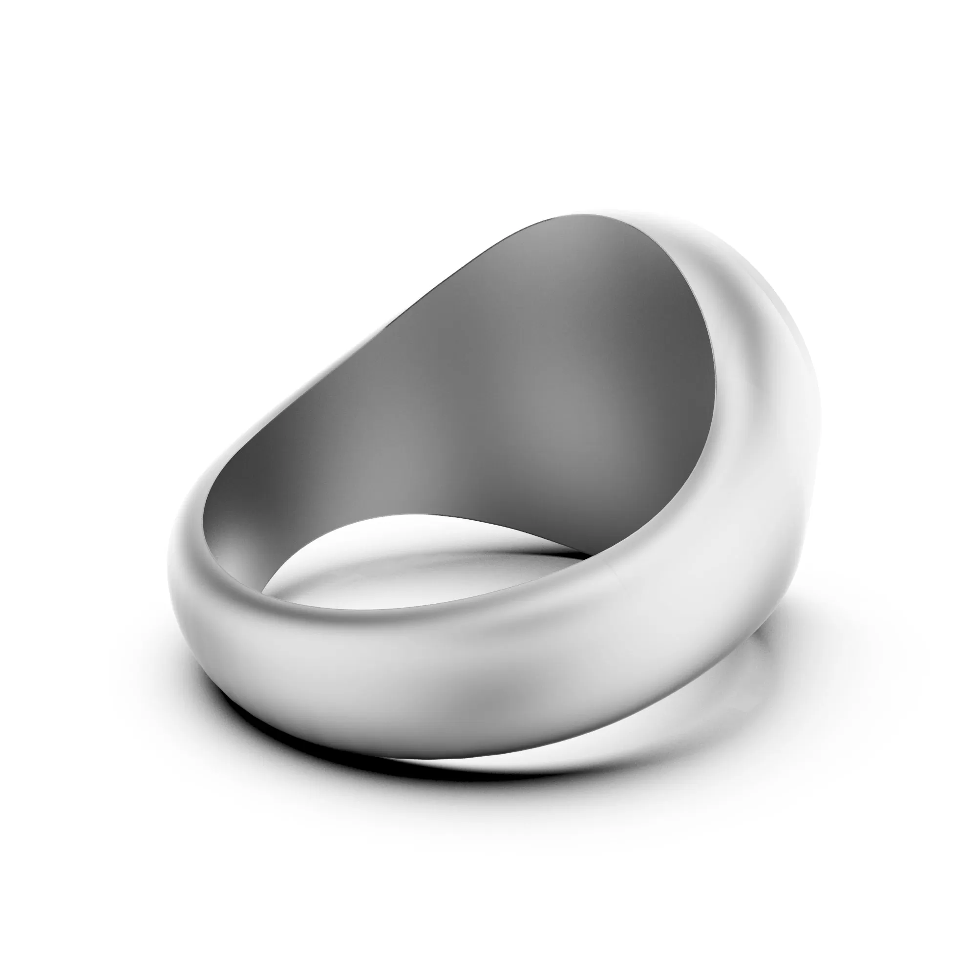 Marcus Aurelius Stoic Theological Ring, Christian Ring, Sterling Silver Round Top Signet