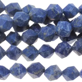 MATTE Lapis 8mm Star Cut Round - 15-16 Inch